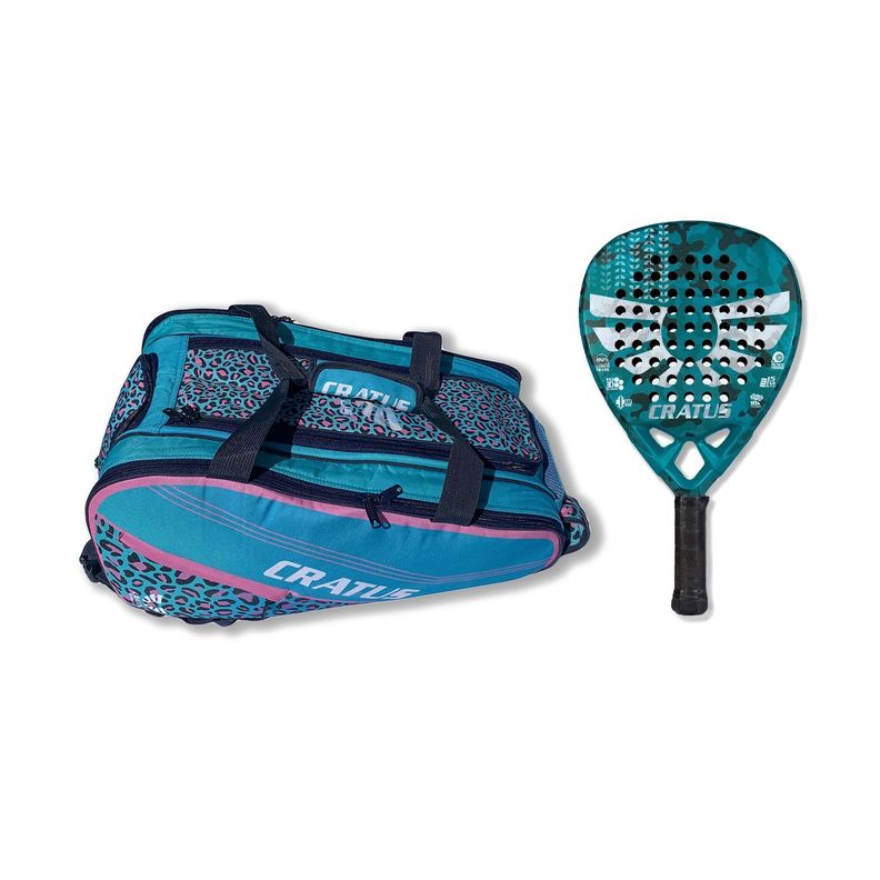 Pádel Pack: Pala Militar y Bolso Blue Print-0