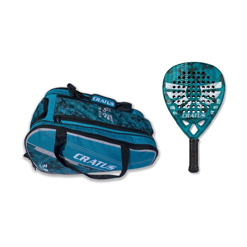 Pádel Pack: Pala y Bolso Blue Militar-0