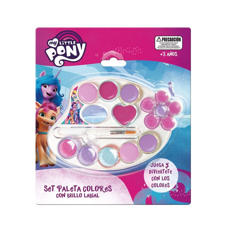 Set Paleta Colores Con Brillo Labial My Little Pony-0
