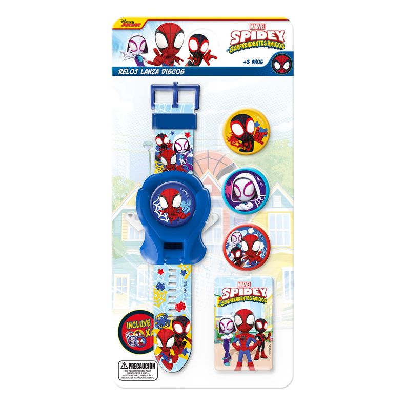 Reloj Lanzador De Discos Spidey Marvel-0