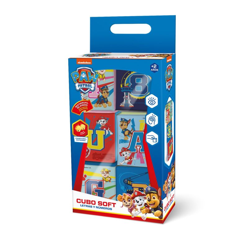 Cubo Soft Letras Y Numeros Paw Patrol Pronobel-0