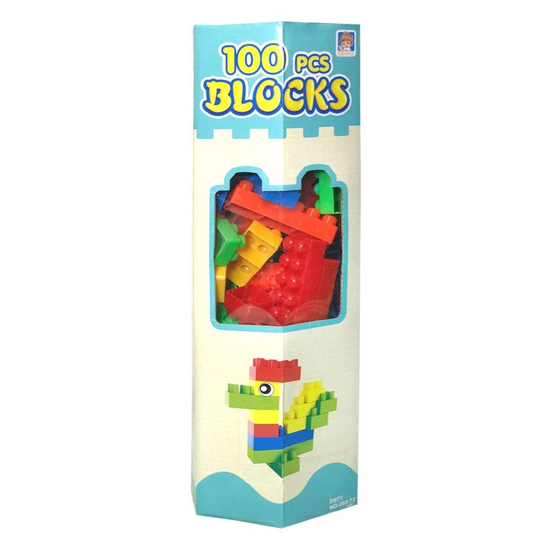 Set Bloques 100 Pcs En Caja 42x15 Cm-0