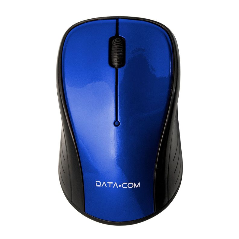 Mouse Inalámbrico Azul 3D Datacom-1
