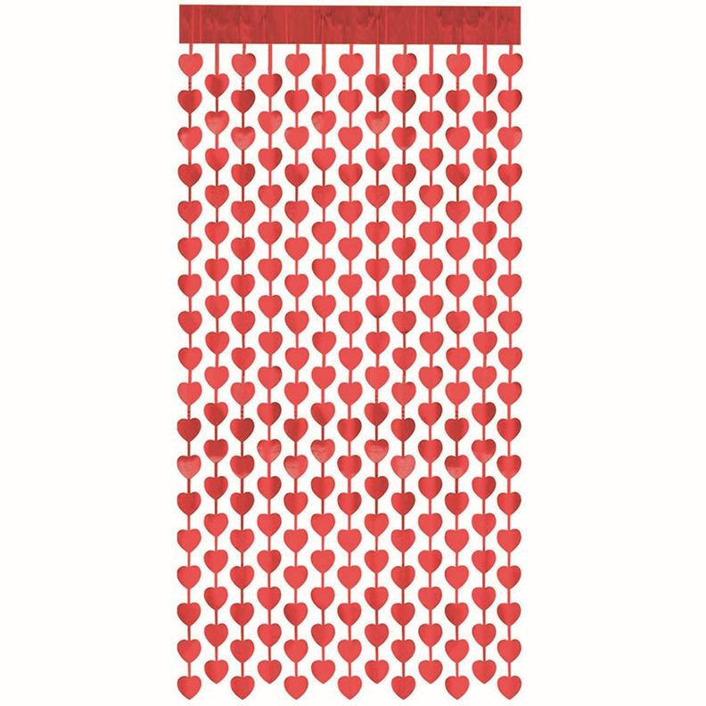 Cortina Decorativa Corazon 1x2 metros San Valentin Big Party-1