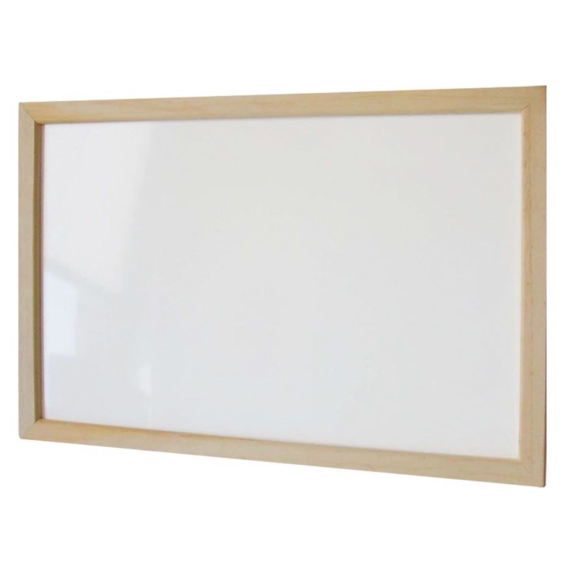 Pizarra Blanca Mural 45x60 cm Marco De Madera Fultons-0