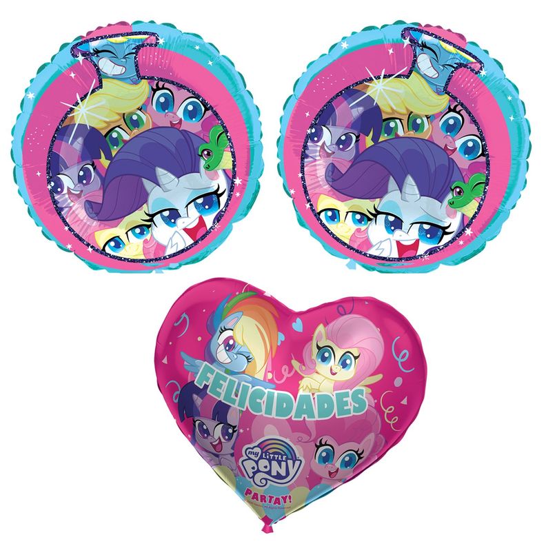 Set 3 Globos Foil My Little Pony-0