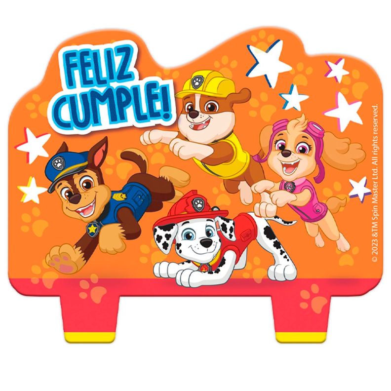 Vela Cumpleaños Paw Patrol-3