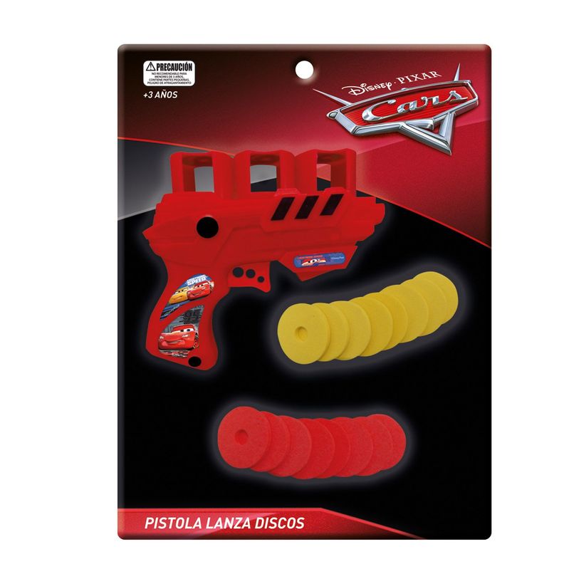 Pistola Lanza Discos En Blister Cars Disney Pronobel-0