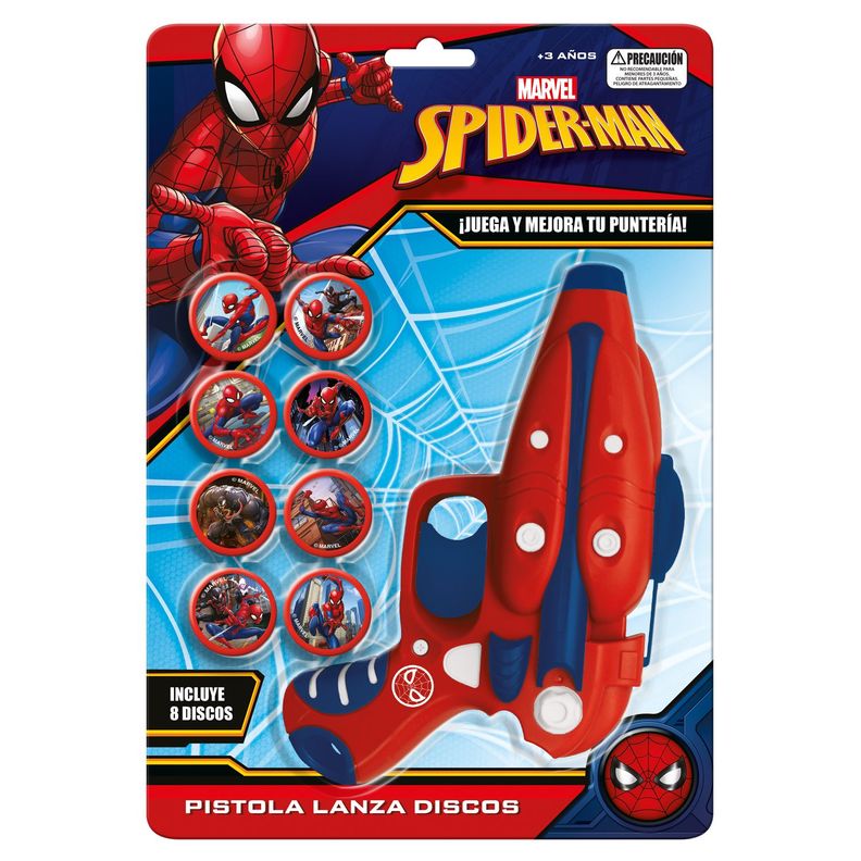 Pistola Lanza Disco Spiderman Marvel-0
