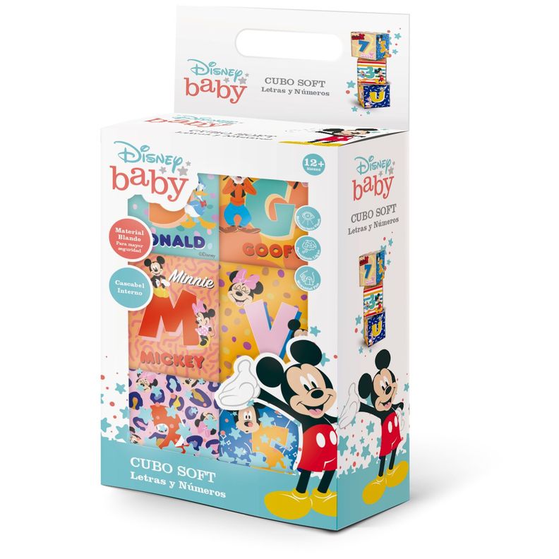 Cubo Soft Letras y Números Disney Baby-0