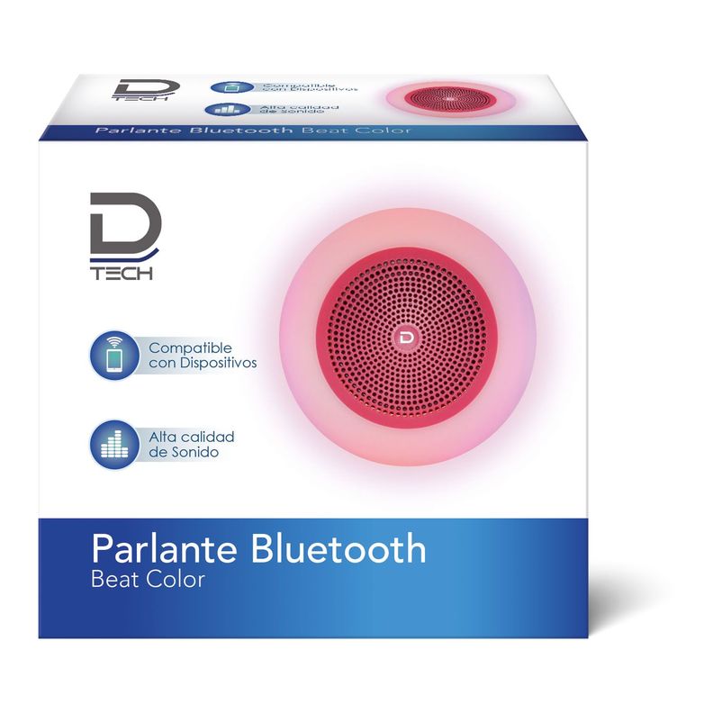 Mini Parlante BT 4.2 3W Rojo Datacom Pronobel-1