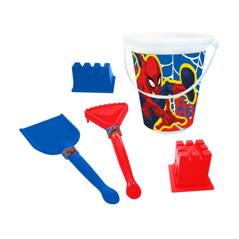 Set Mochila Con Balde Y Accesorios Spiderman Marvel-1
