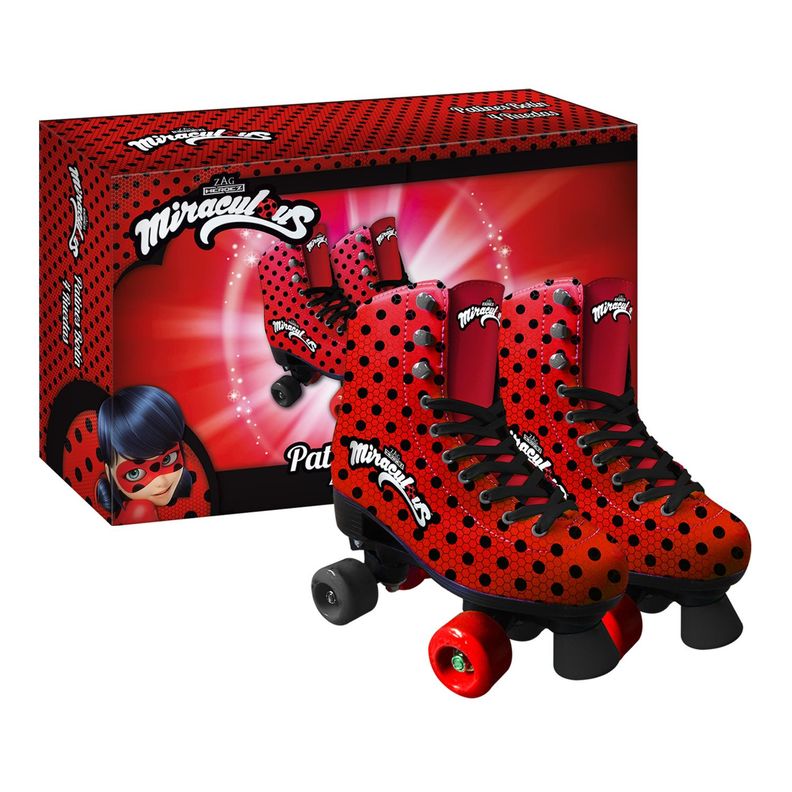 Patines Botin 4 Ruedas (Talla 38) Miraculous-0