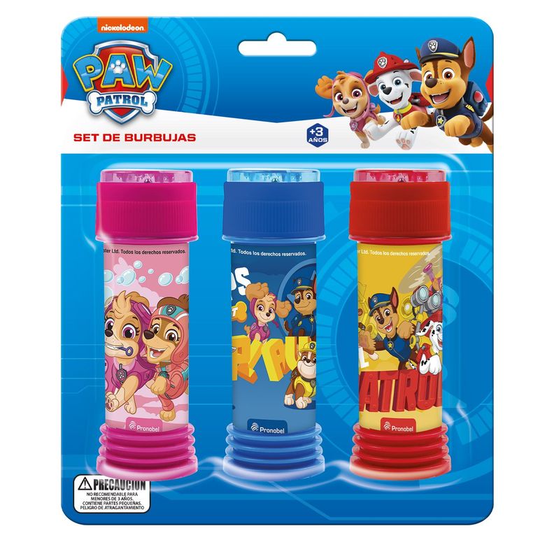 Set De Burbujas Con Personajes Paw Patrol Pronobel-0