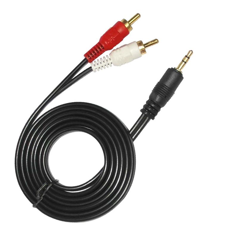 Cable Plug 3.5 a 2 RCA /3 Metros Datacom Pronobel-1