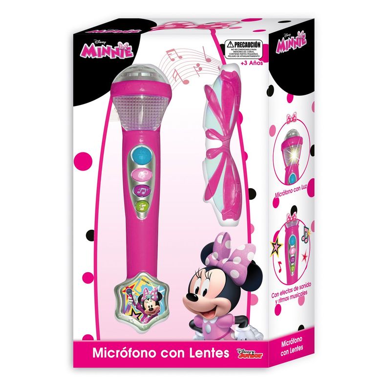 Microfono Con Lentes En Caja Minnie Disney Pronobel-0