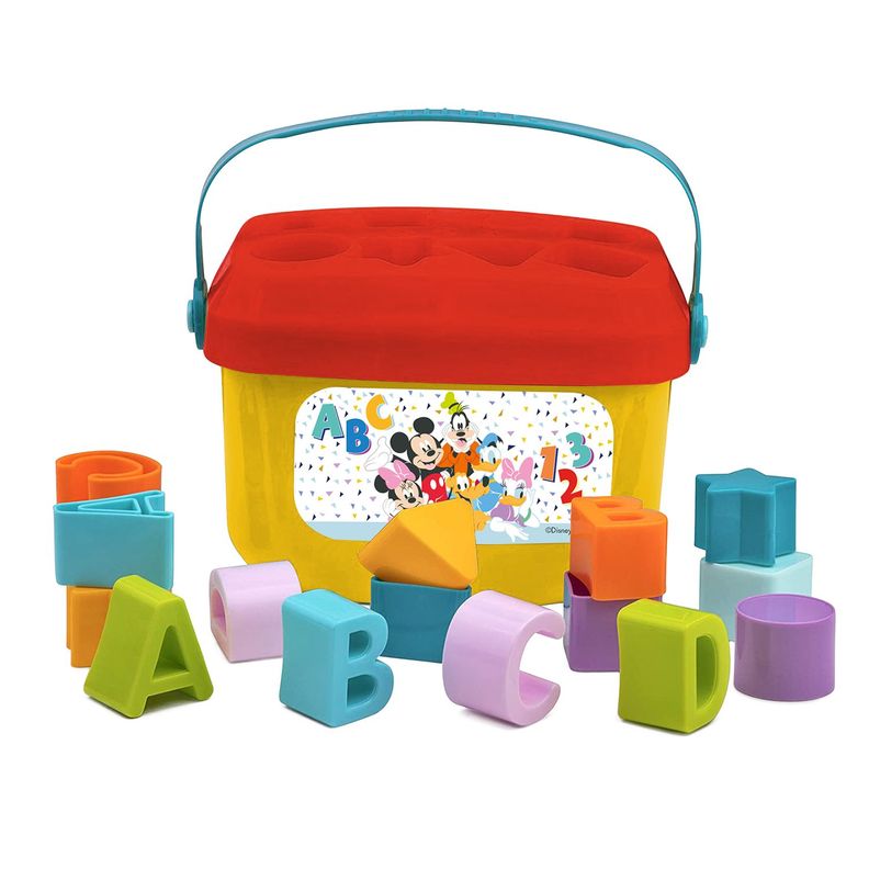 Juego De Encajes Formas y Letras 16 Bloques Disney Baby-1