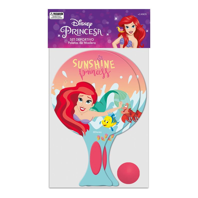 Set Deportivo Paletas De Madera Princesas Disney Pronobel-0