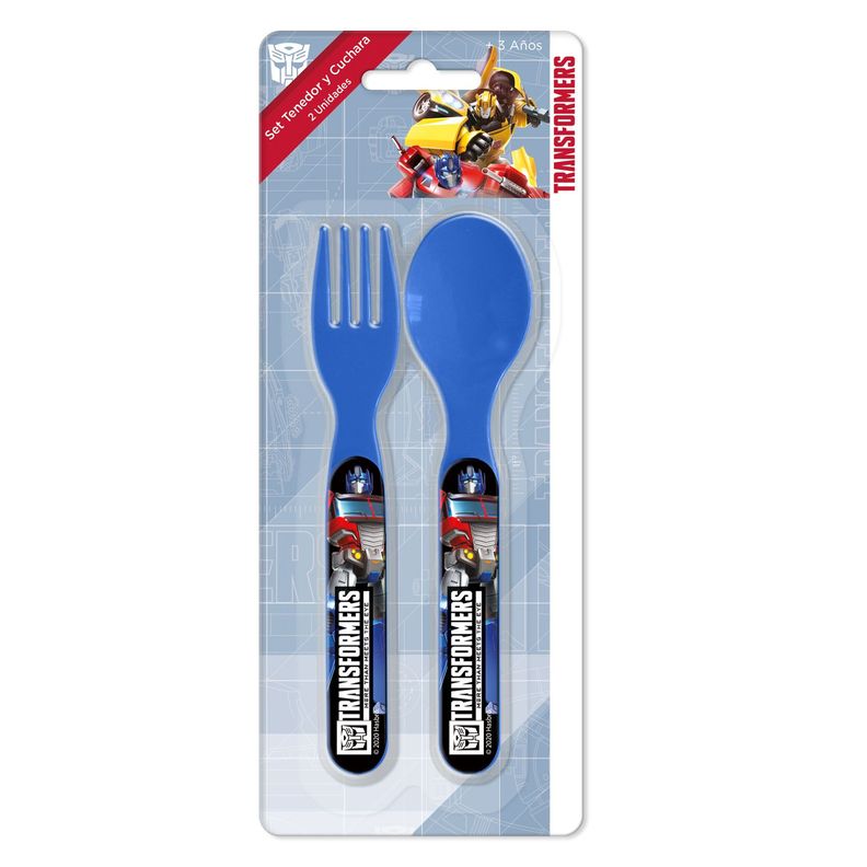 Set Tenedor Y Cuchara Transformers-0