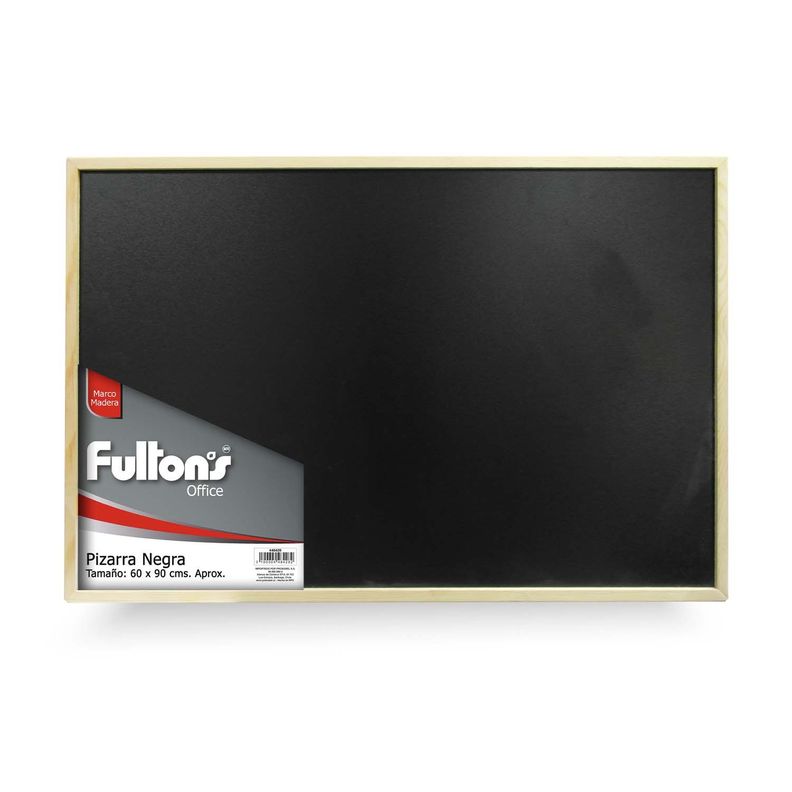Pizarra Negra Tiza 60x90Cm Marco De Madera Fultons-1