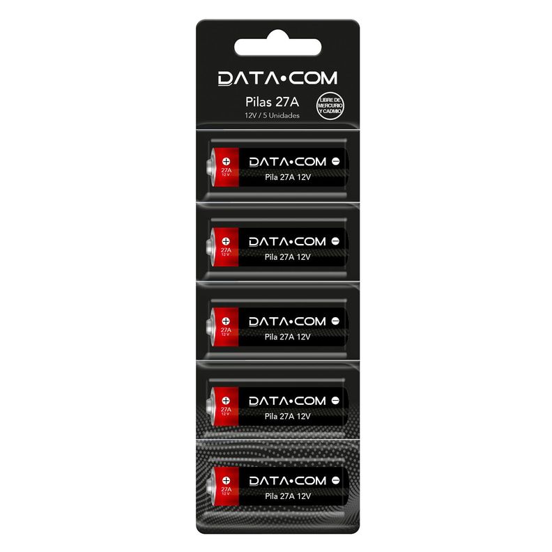Pila 27A 12V 5 Unidades Datacom-0