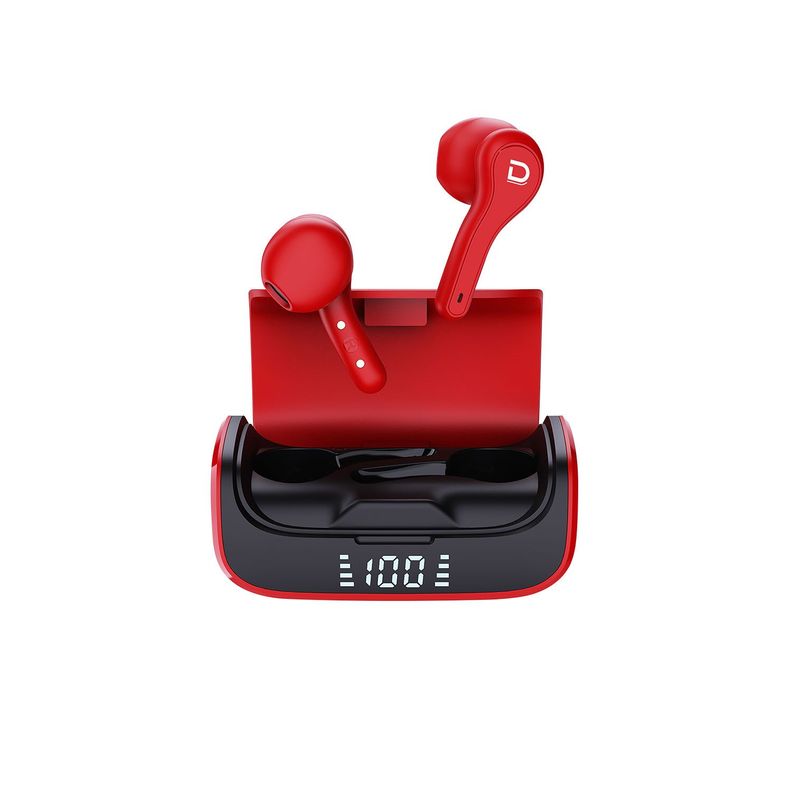 Ear Pods TWS Bluetooth 5.0 Rojo-1
