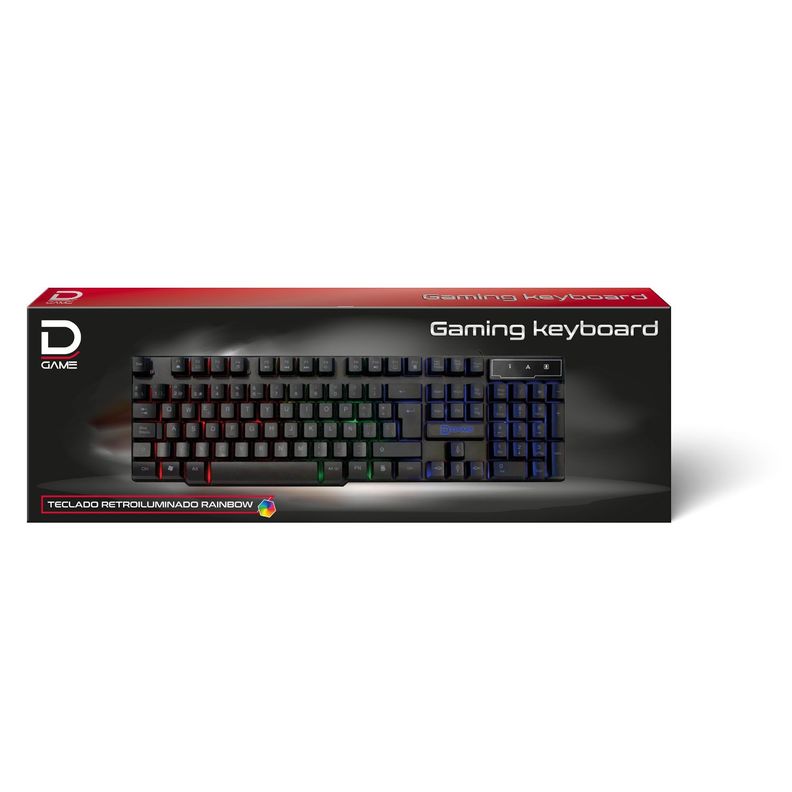 Teclado Gamer Retroiluminado USB Datacom-0