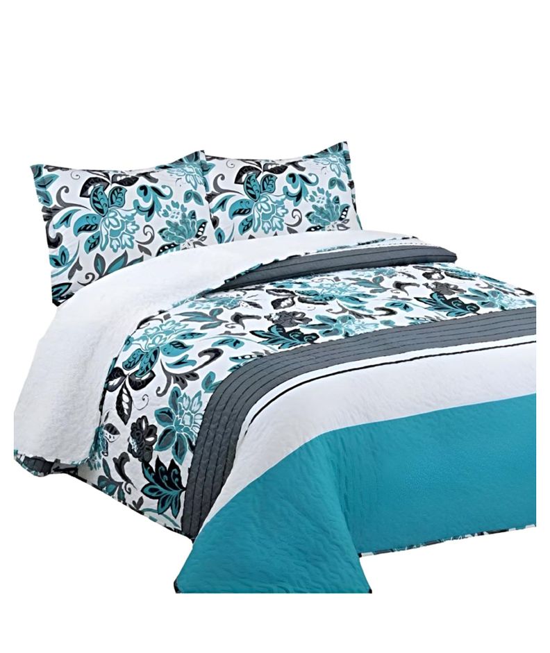 CUBRECAMA QUILT SHERPA OTOÑO INVIERNO 2 PLAZAS C21-0