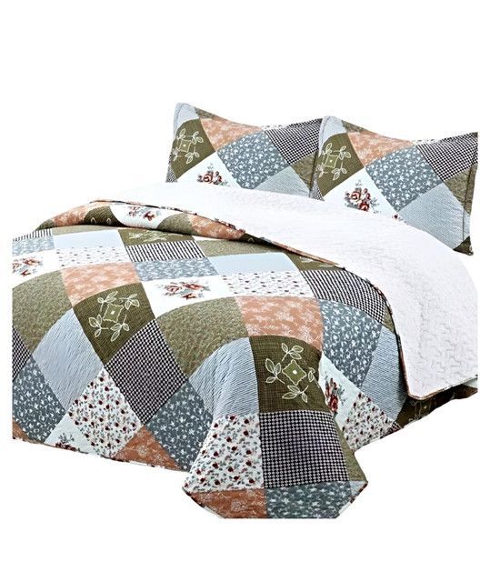 CUBRECAMA QUILT SHERPA OTOÑO INVIERNO 2 PLAZAS C32-1