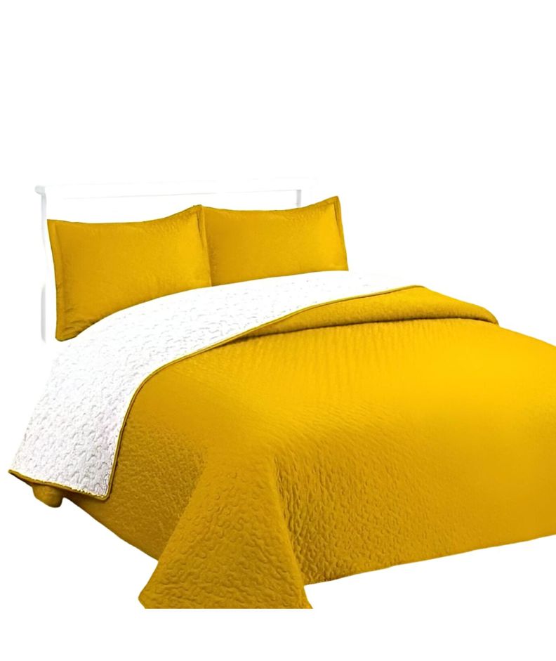 CUBRECAMA QUILT SHERPA INVIERNO PLAZA Y MEDIA C03-1