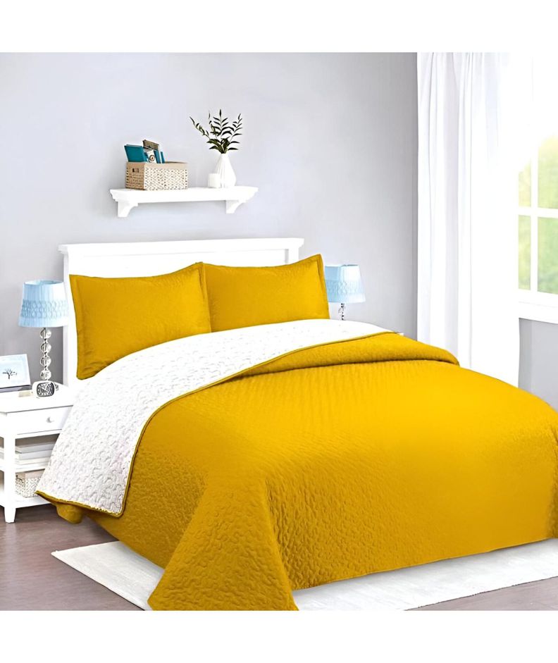 CUBRECAMA QUILT SHERPA INVIERNO PLAZA Y MEDIA C03-2