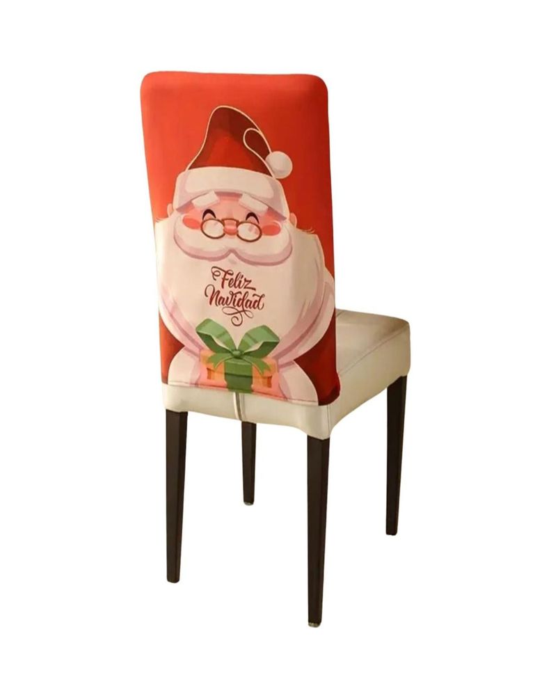 Pack 4 fundas de respaldo de sillas diseño navidad 25n1-3