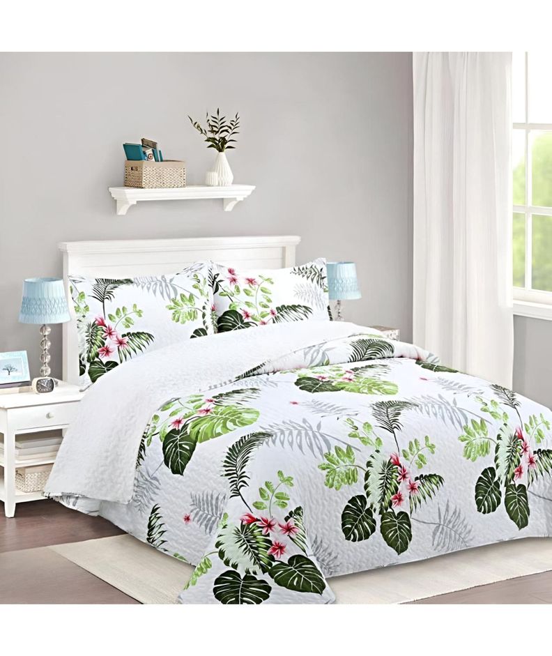CUBRECAMA QUILT SHERPA INVIERNO PLAZA Y MEDIA C05-1