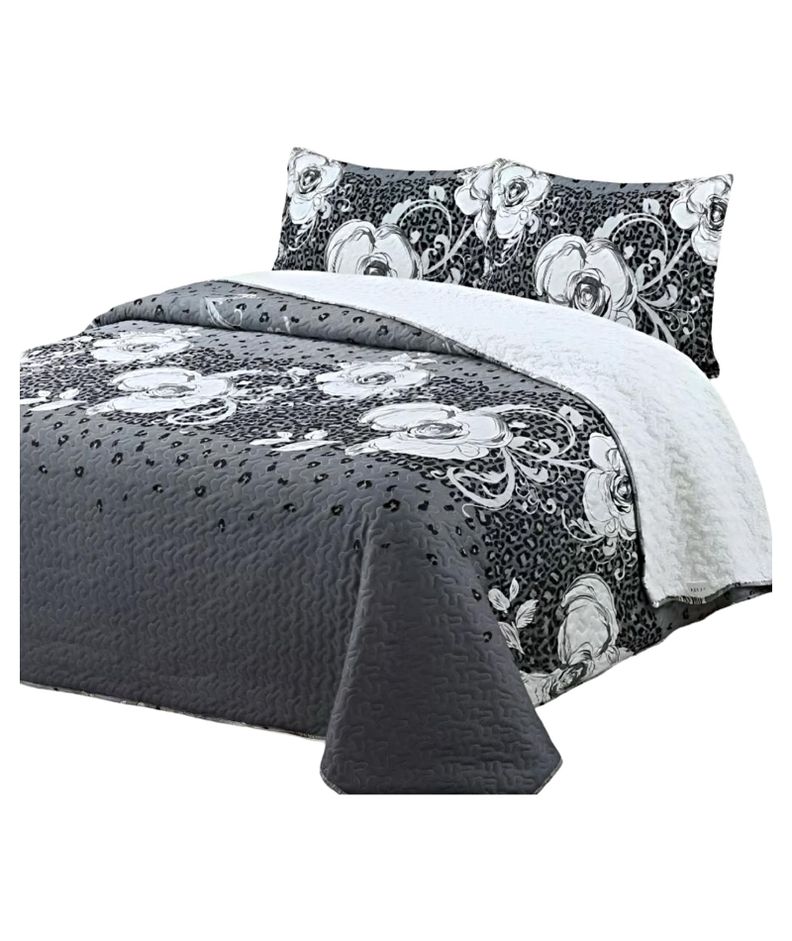 CUBRECAMA QUILT SHERPA OTOÑO INVIERNO 2 PLAZAS C34-1