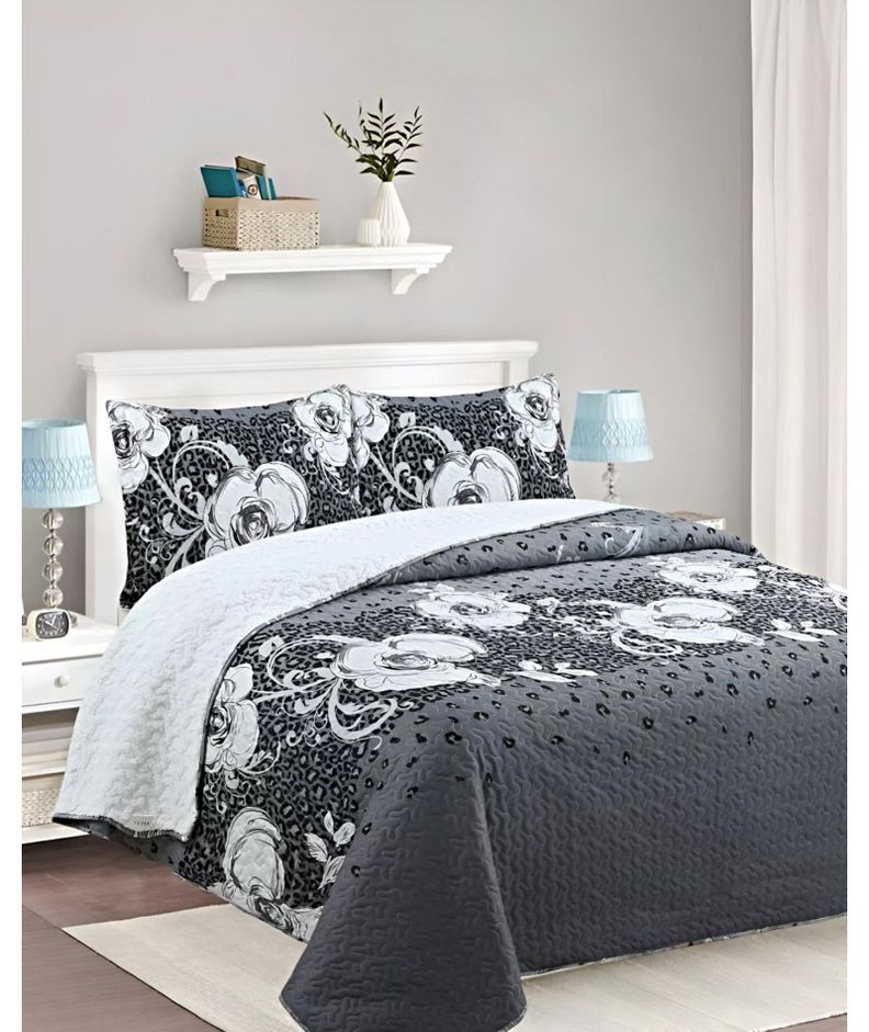 CUBRECAMA QUILT SHERPA OTOÑO INVIERNO 2 PLAZAS C34-2