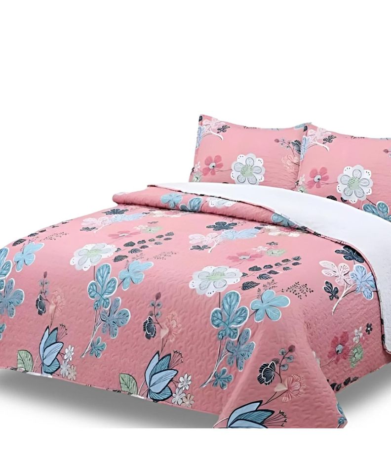 CUBRECAMA QUILT SHERPA INVIERNO PLAZA Y MEDIA C15-0