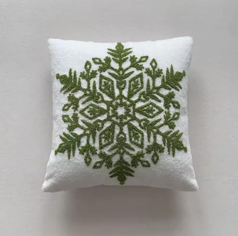 Pack de 4 Fundas De Cojín De Navidad De 45x45 Cm Con Bordado J1-0