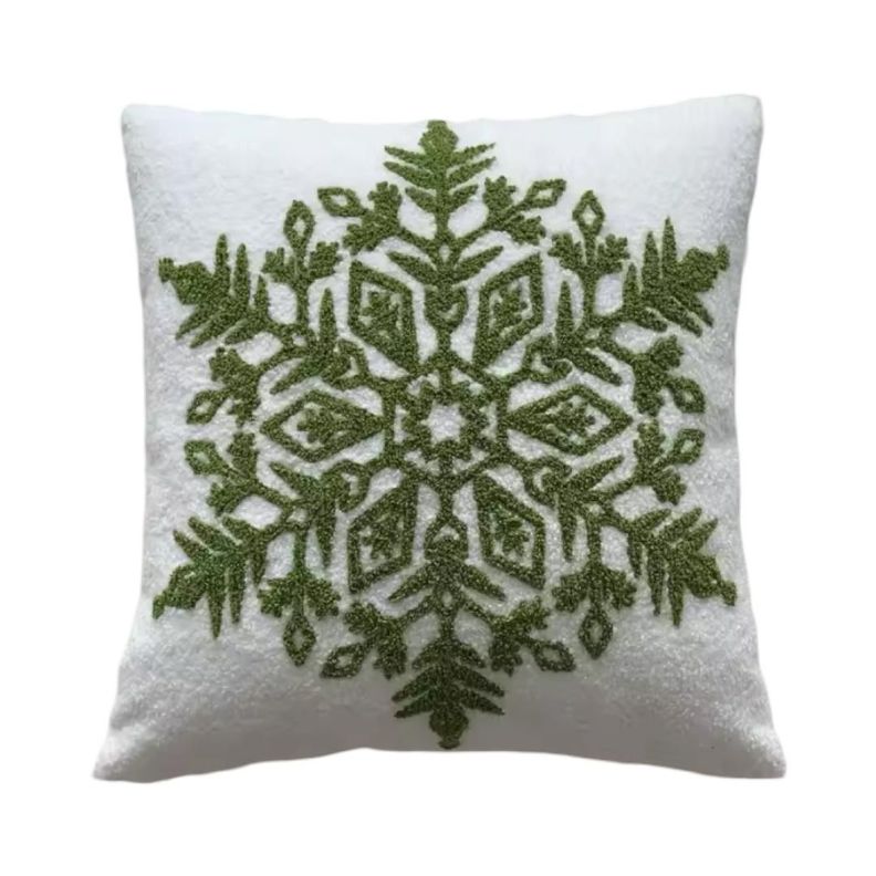 Pack de 4 Fundas De Cojín De Navidad De 45x45 Cm Con Bordado J1-2