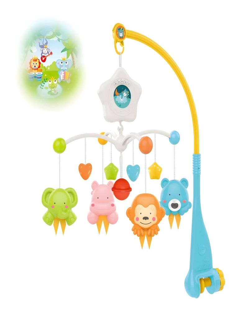 Movil MUSICAL para cuna bebé con Control y Luz 21n9-0