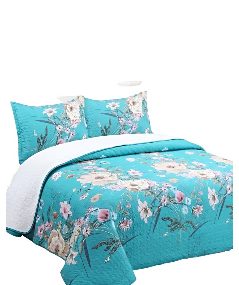 CUBRECAMA QUILT SHERPA OTOÑO INVIERNO 2 PLAZAS C01-0
