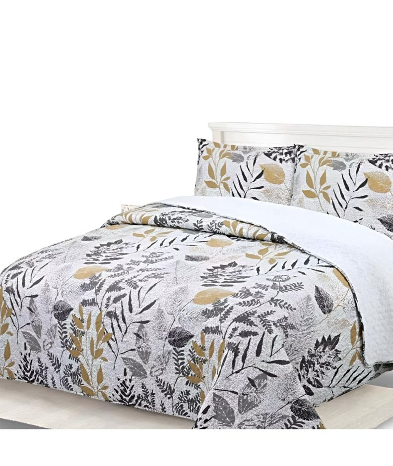 CUBRECAMA QUILT SHERPA INVIERNO PLAZA Y MEDIA C13-0