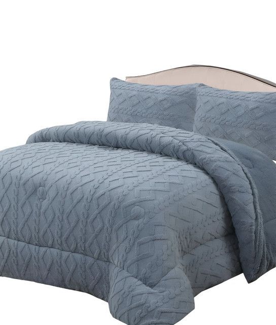 COBERTOR GRUESO PARA INVIERNO KING - SUPER GRIS -07-0