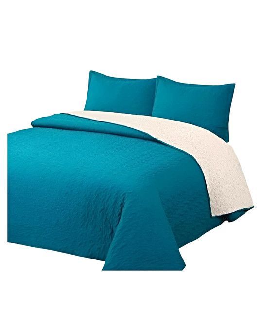 CUBRECAMA QUILT SHERPA OTOÑO INVIERNO 2 PLAZAS C13-1