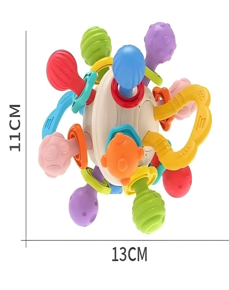 Mordedor Sensorial Montessori 4 en 1 Bebés-0