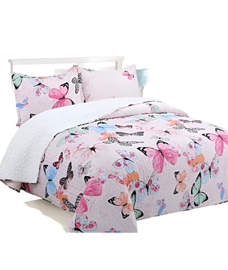 CUBRECAMA QUILT SHERPA INVIERNO PLAZA Y MEDIA C28-0