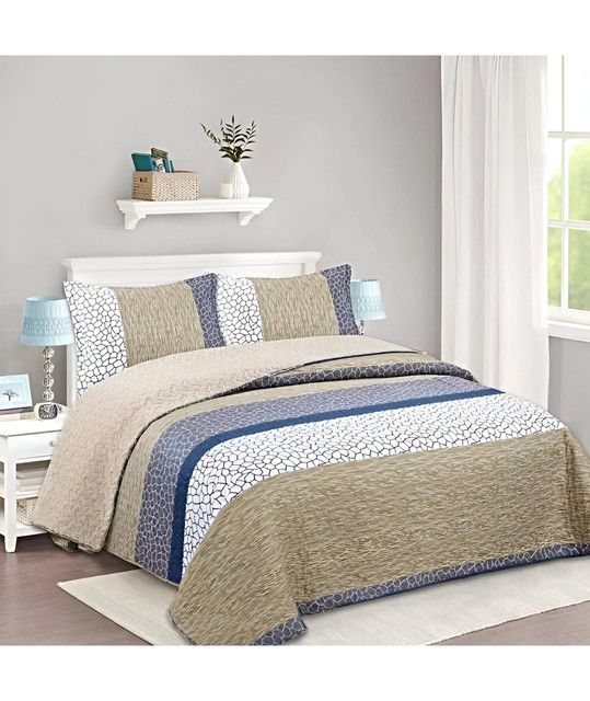 CUBRECAMA QUILT SHERPA INVIERNO PLAZA Y MEDIA C19-2