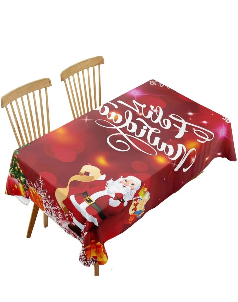 Mantel de Navidad Fechas Navideñas 140x220cm A01-1
