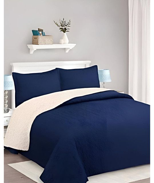 CUBRECAMA QUILT SHERPA OTOÑO INVIERNO 2 PLAZAS C14-2