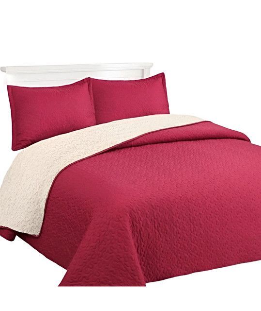 CUBRECAMA QUILT SHERPA INVIERNO PLAZA Y MEDIA C14-1