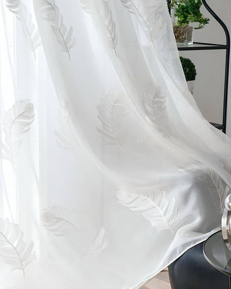 2 panel de Cortina visillo transparente con textura infantil 140x230cm TF06-3
